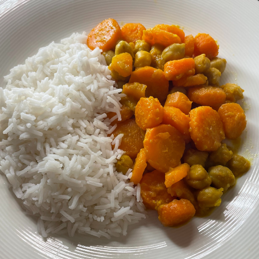 Curry di ceci e carote